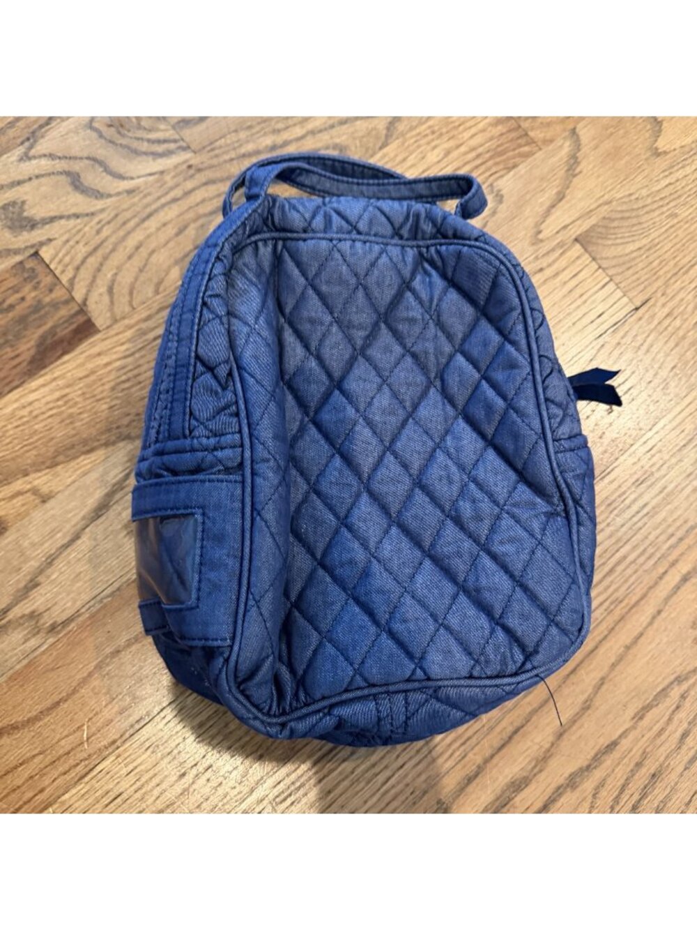 VERA BRADLEY DENIM BLUE FABRIC LUNCH BOX BAG